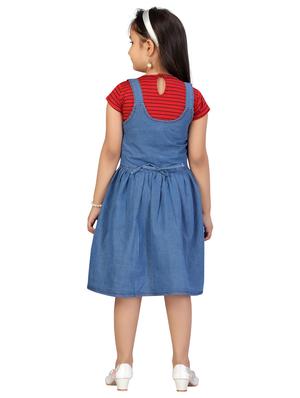 red denim dungarees twin sets - 17693410 - Standard Image - 3