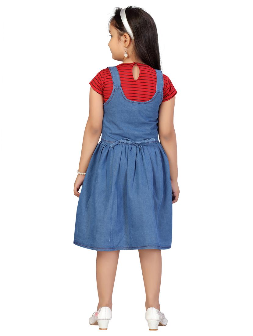 red denim dungarees twin sets - 17693410 - Zoom Image - 3