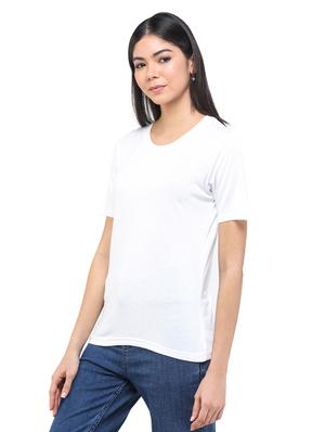 round neck solid tee - 17693599 - Standard Image - 2