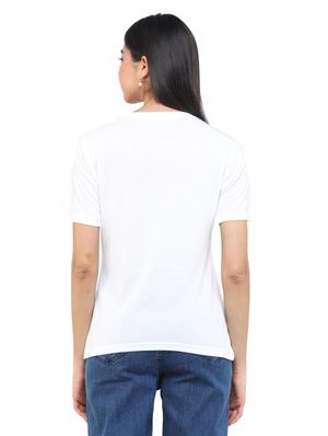 round neck solid tee - 17693599 - Standard Image - 3