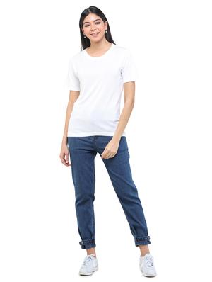 round neck solid tee - 17693599 - Standard Image - 4