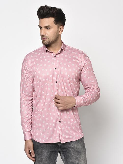 pink printed casual shirt - 17693733 - Standard Image - 1