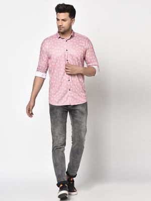 pink printed casual shirt - 17693733 - Standard Image - 4