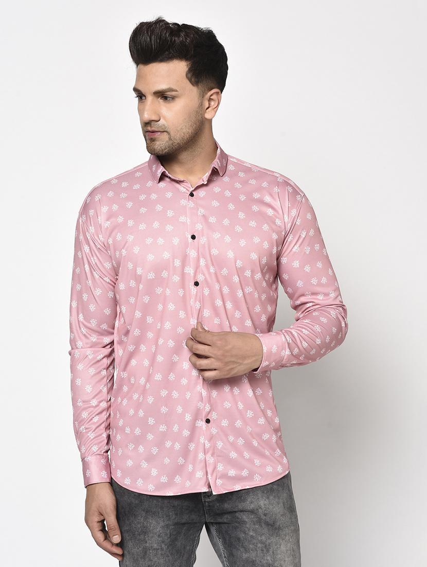 pink printed casual shirt - 17693733 - Zoom Image - 1