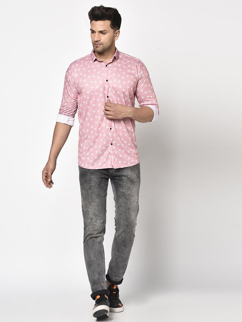 pink printed casual shirt - 17693733 - Zoom Image - 4