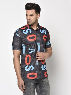 black printed casual shirt - 17693741 - Standard Image - 2