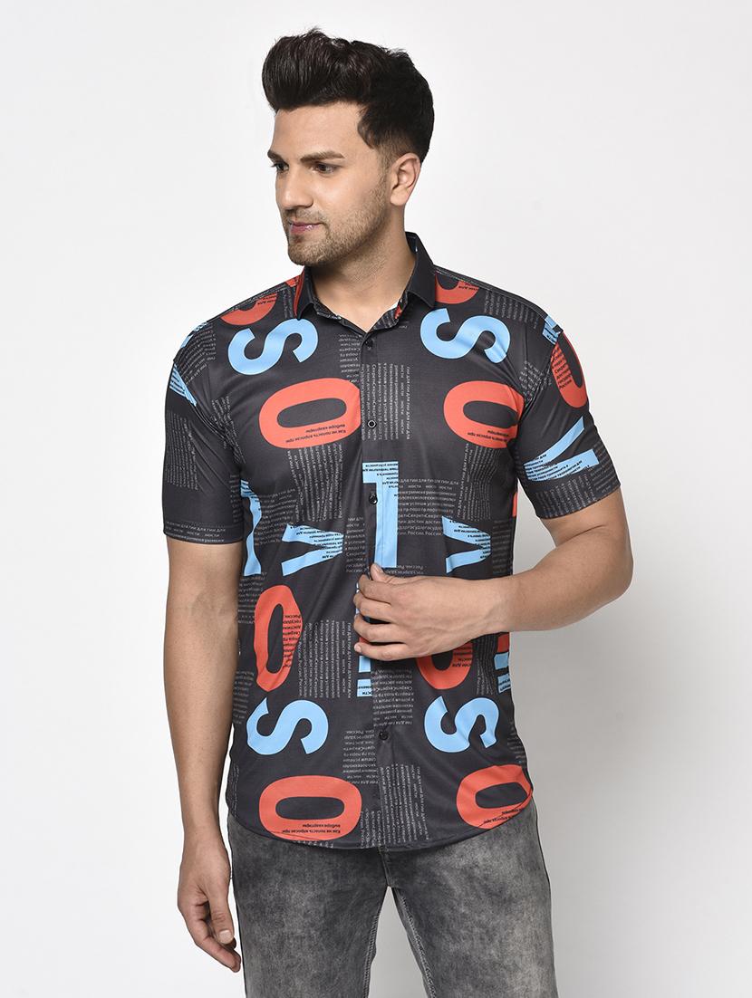 black printed casual shirt - 17693741 - Zoom Image - 1
