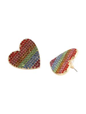 multi colored metal studs earring - 17693789 - Standard Image - 3