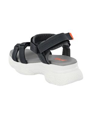 grey fabric back strap sandals - 17693821 - Standard Image - 3