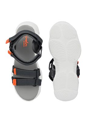 grey fabric back strap sandals - 17693821 - Standard Image - 4