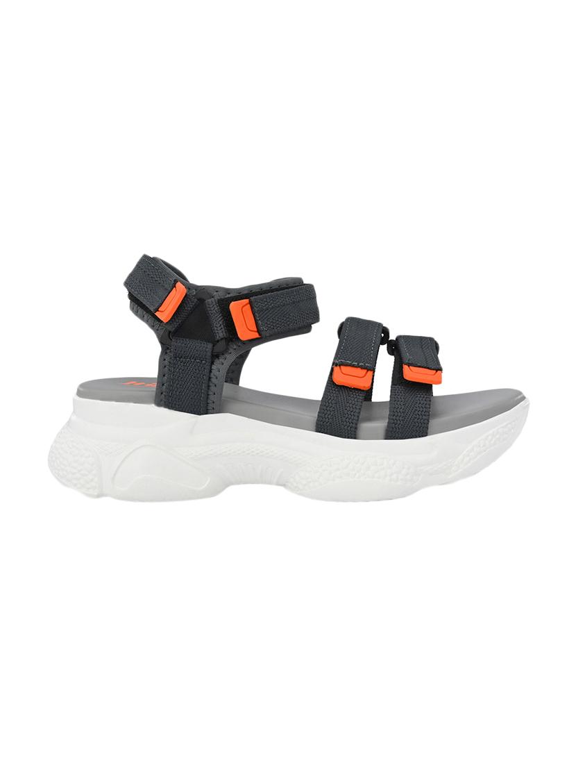 grey fabric back strap sandals - 17693821 - Zoom Image - 2