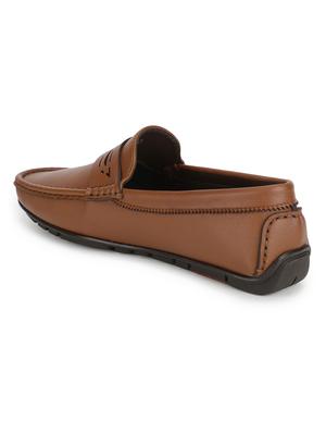 tan pu slip on loafers - 17693835 - Standard Image - 3