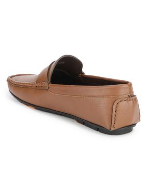 tan pu slip on loafers - 17693837 - Standard Image - 3