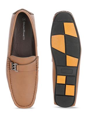tan pu slip on loafers - 17693837 - Standard Image - 4