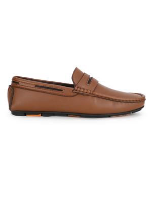 tan pu slip on loafers - 17693842 - Standard Image - 2