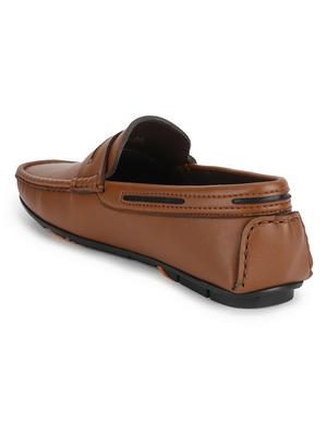 tan pu slip on loafers - 17693842 - Standard Image - 3