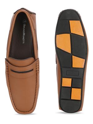 tan pu slip on loafers - 17693842 - Standard Image - 4