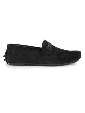black suede slip on loafers - 17693864 - Standard Image - 2