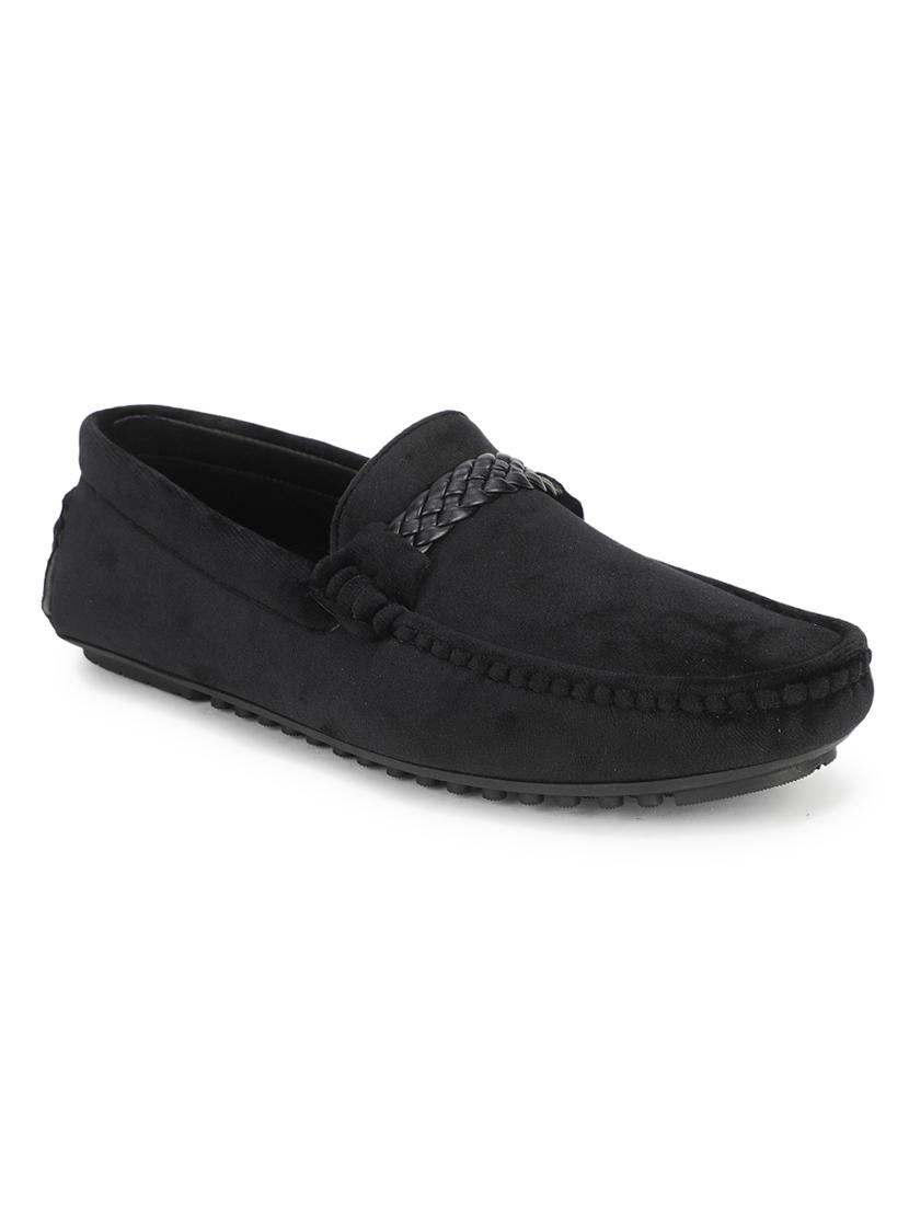 black suede slip on loafers - 17693864 - Zoom Image - 1