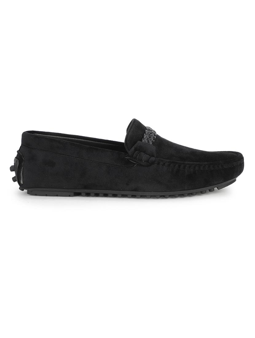 black suede slip on loafers - 17693864 - Zoom Image - 2