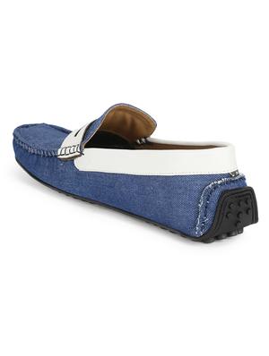 blue denim slip on loafers - 17693873 - Standard Image - 3