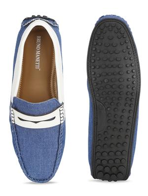 blue denim slip on loafers - 17693873 - Standard Image - 4