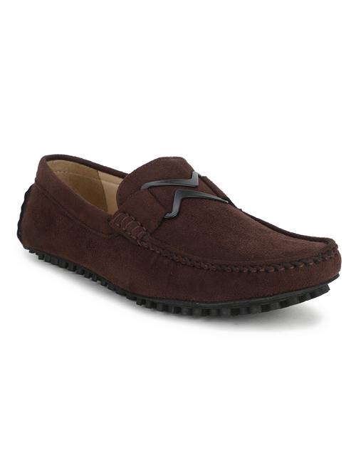 brown suede slip on loafers - 17693877 - Standard Image - 1