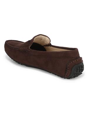 brown suede slip on loafers - 17693877 - Standard Image - 3