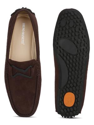 brown suede slip on loafers - 17693877 - Standard Image - 4