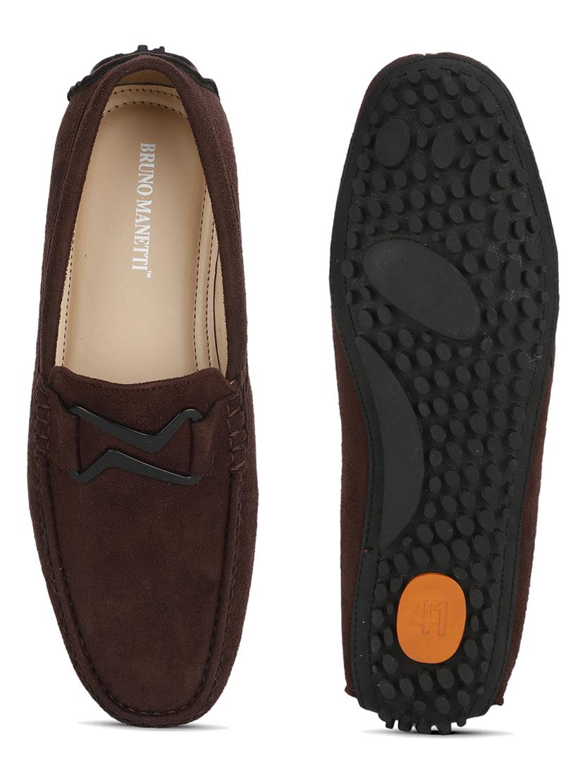 brown suede slip on loafers - 17693877 - Zoom Image - 4