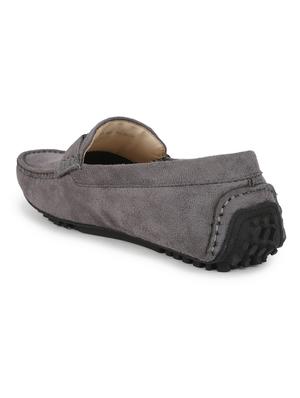 grey suede slip on loafers - 17693879 - Standard Image - 3