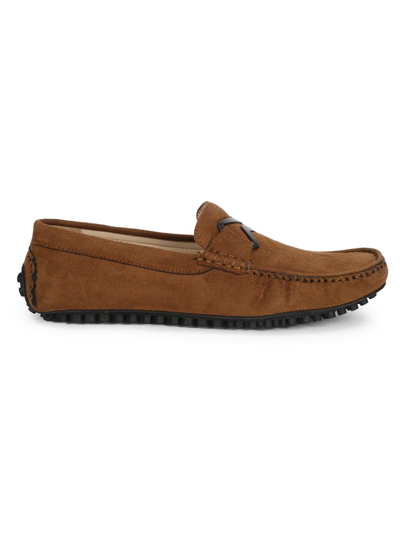 beige suede slip on loafers - 17693880 - Zoom Image - 2