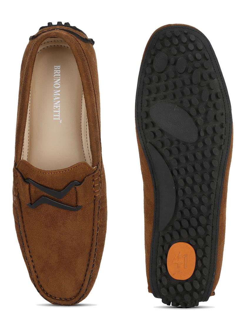 beige suede slip on loafers - 17693880 - Zoom Image - 4