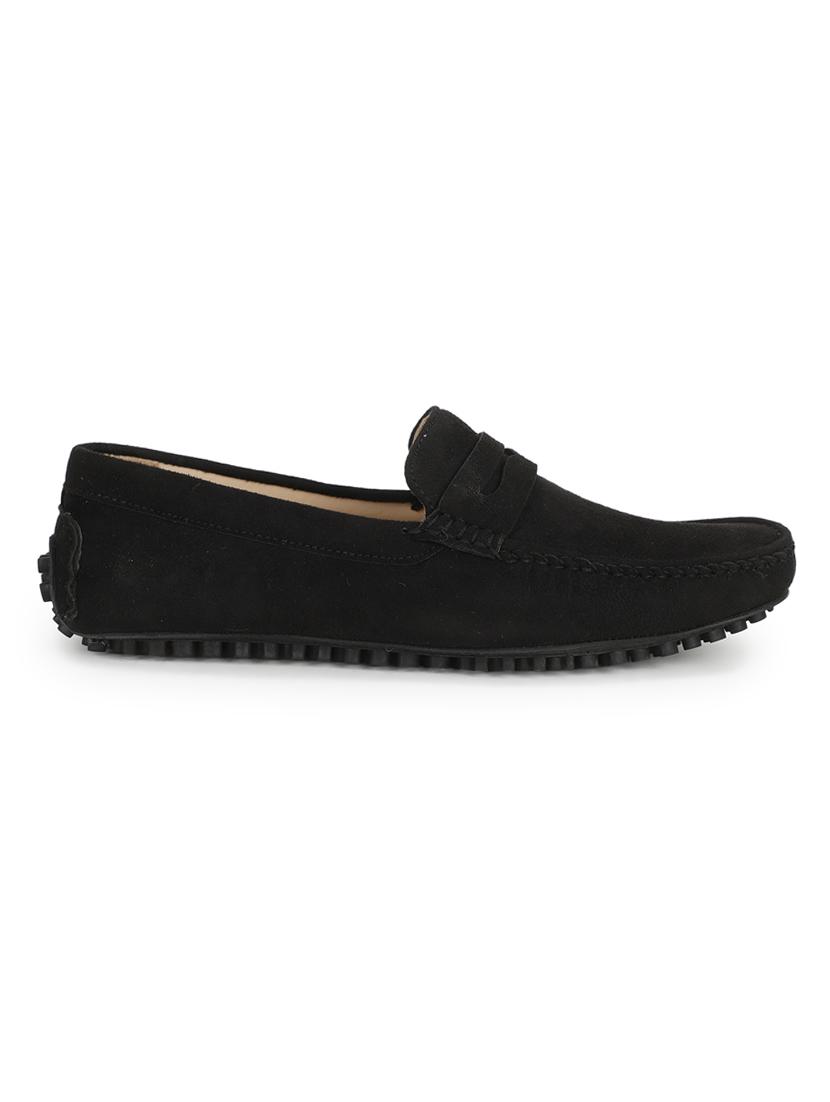 black suede slip on loafers - 17693881 - Zoom Image - 2