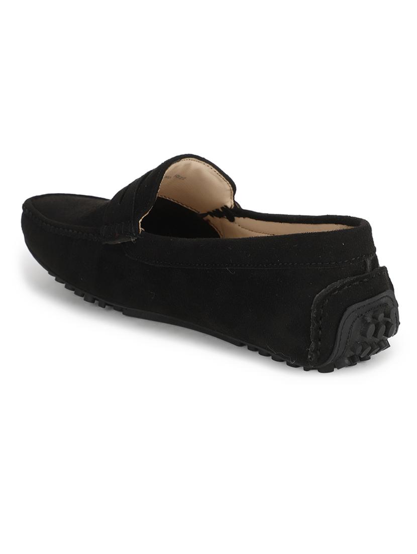 black suede slip on loafers - 17693881 - Zoom Image - 3