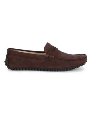 brown suede slip on loafers - 17693882 - Standard Image - 2