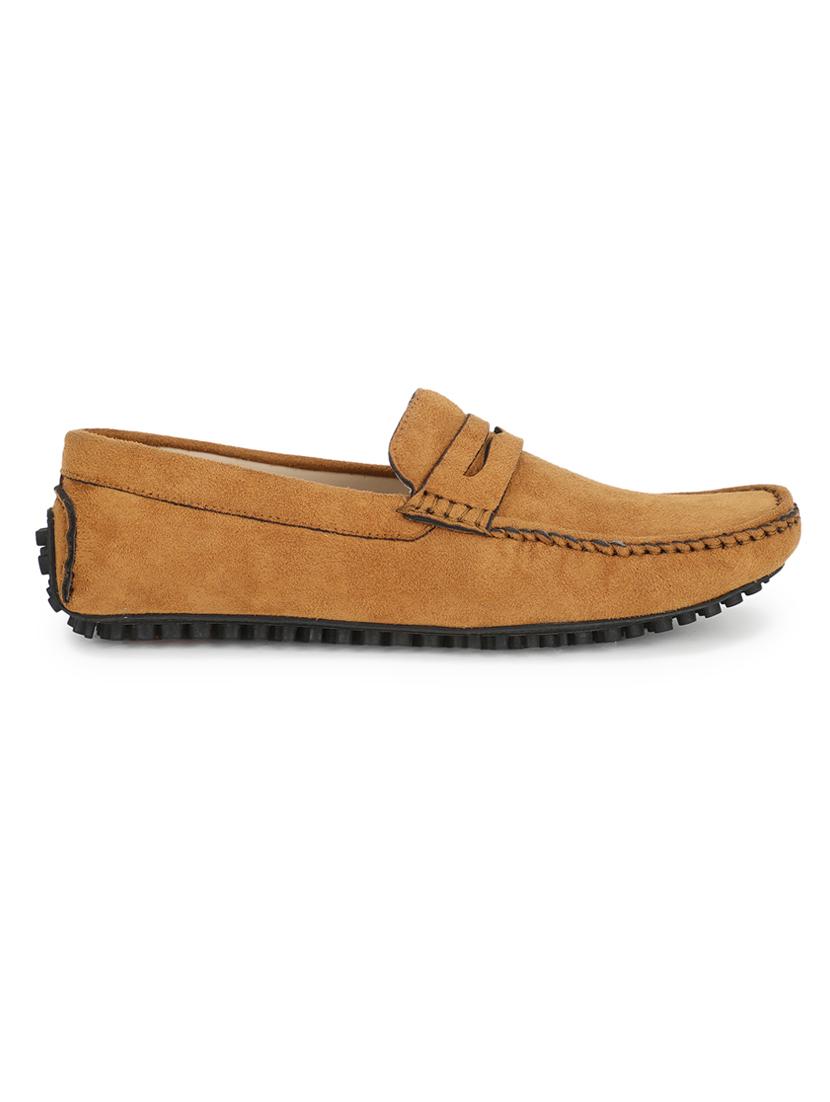 tan suede slip on loafers - 17693884 - Zoom Image - 2