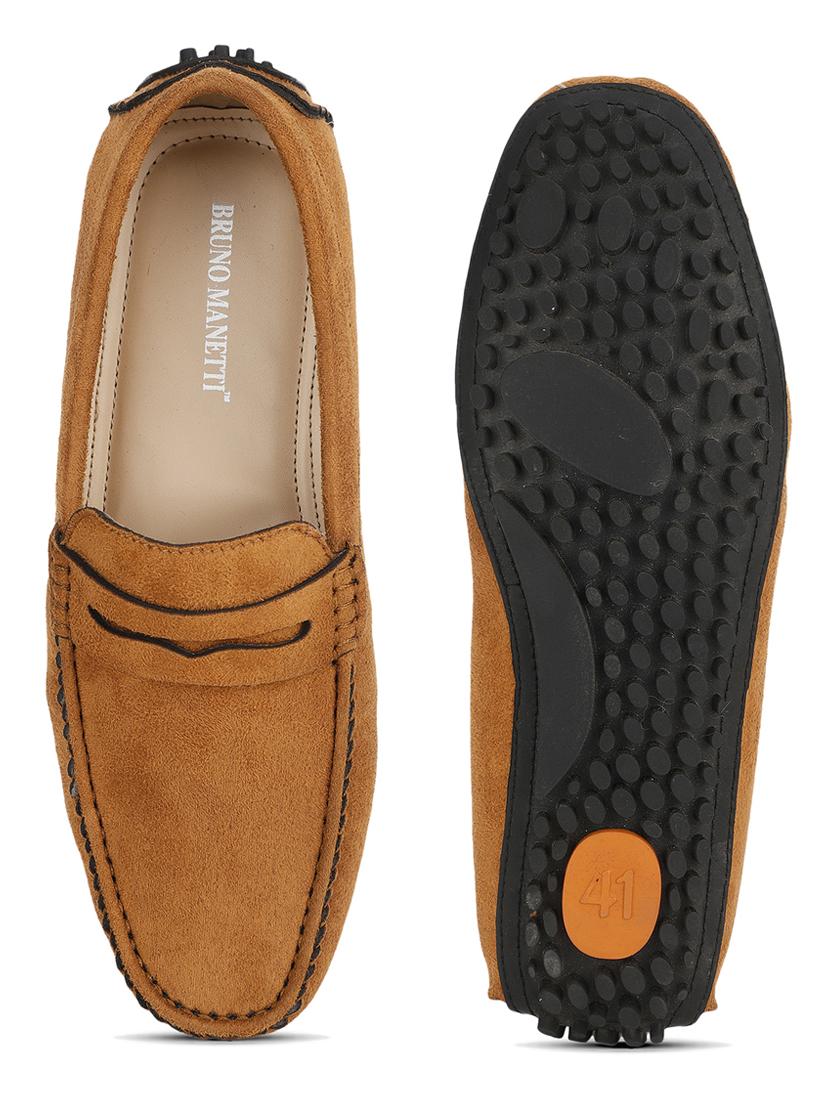 tan suede slip on loafers - 17693884 - Zoom Image - 4