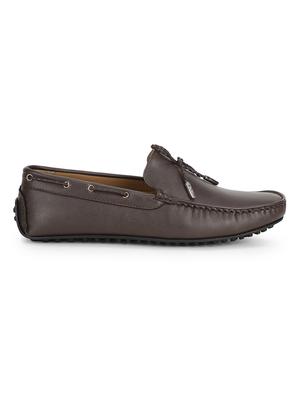 brown pu slip on loafers - 17693890 - Standard Image - 2