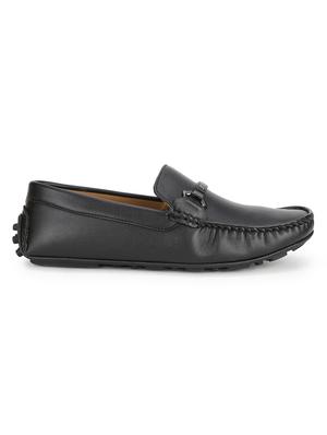 black pu slip on loafers - 17693892 - Standard Image - 2
