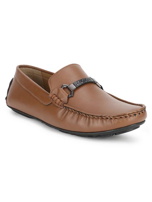 tan pu slip on loafers - 17693893 - Standard Image - 1
