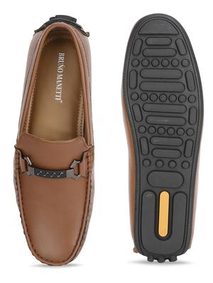 tan pu slip on loafers - 17693893 - Standard Image - 4