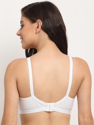 white solid regular bra - 17693896 - Standard Image - 3