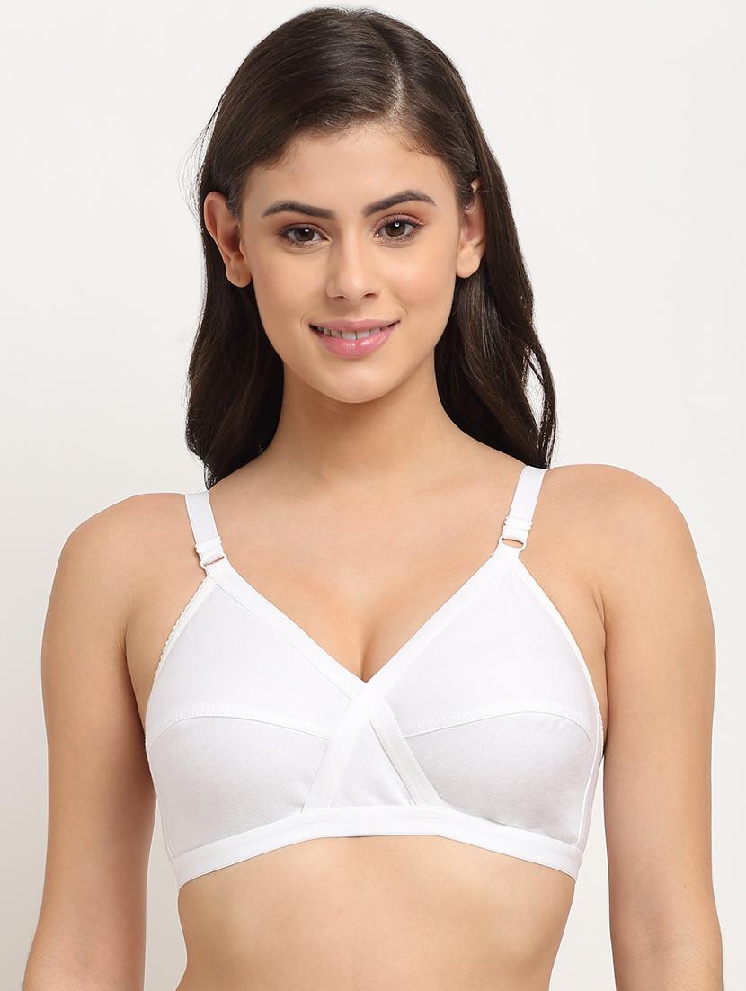 white solid regular bra - 17693896 - Zoom Image - 1