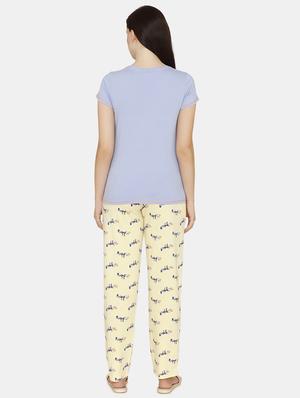 quirky printed nightwear pajama set - 17693944 - Standard Image - 3