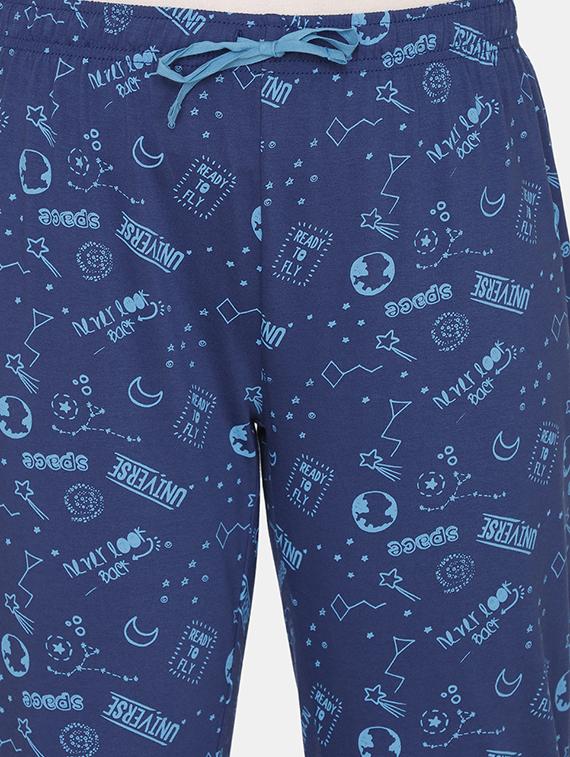 drawstring waist printed pajama - 17694027 - Zoom Image - 5