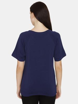 round neck printed maternity wear top - 17694033 - Standard Image - 3
