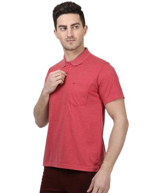 red solid polo t-shirt - 17694308 - Standard Image - 2