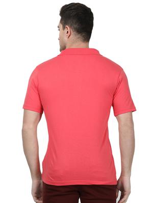 pink solid polo t-shirt - 17694310 - Standard Image - 3