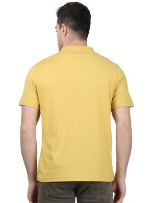 yellow solid polo t-shirt - 17694313 - Standard Image - 3